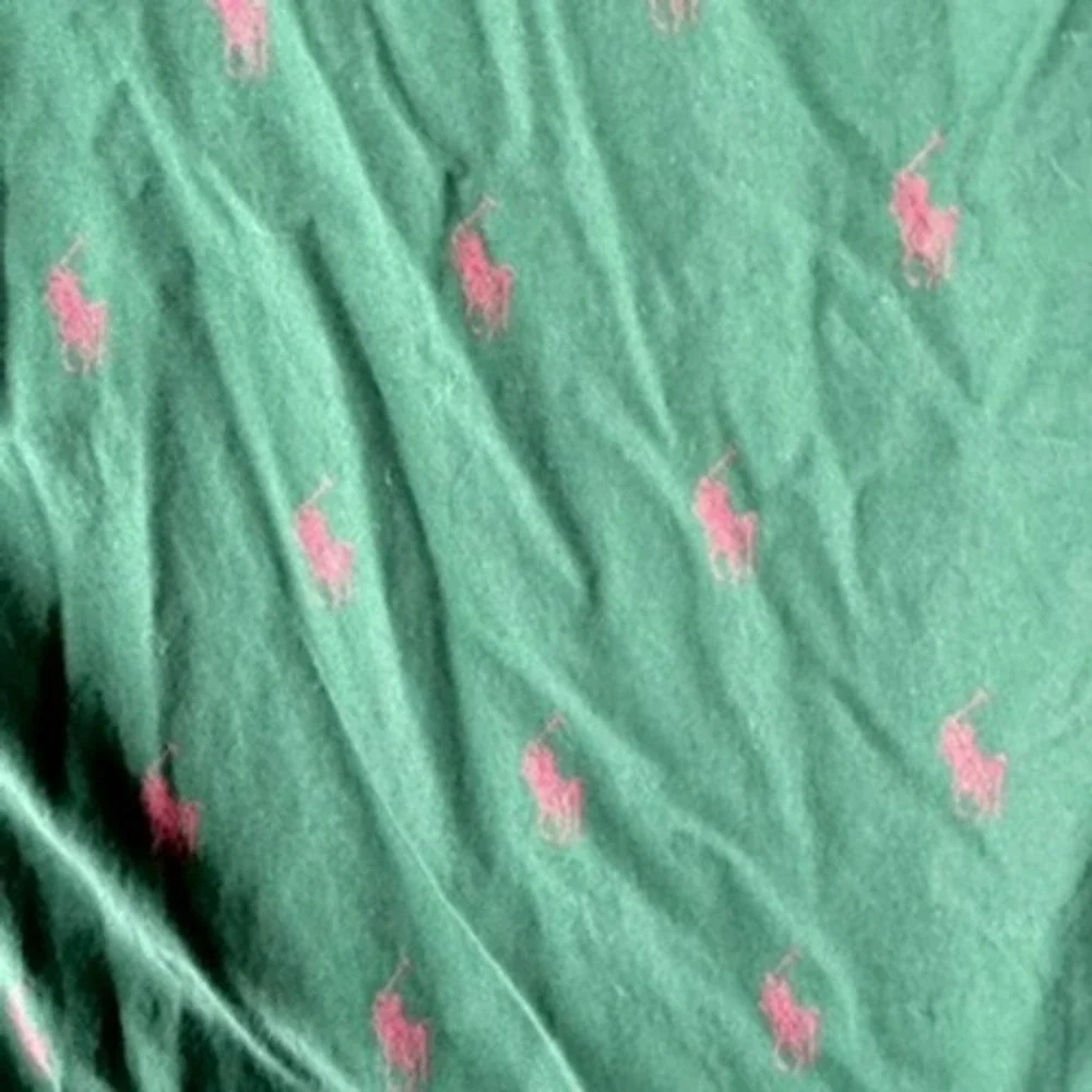 Polo Ralph Lauren Mens Pajama Pants Green All Over Pony Logo Sleepwear Large